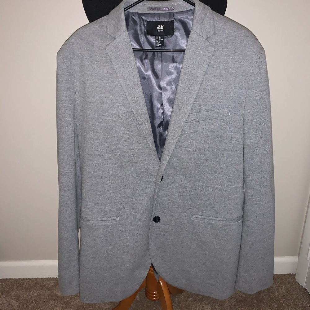 💎👔Grey H&M Mens Suit Blazer👔💎